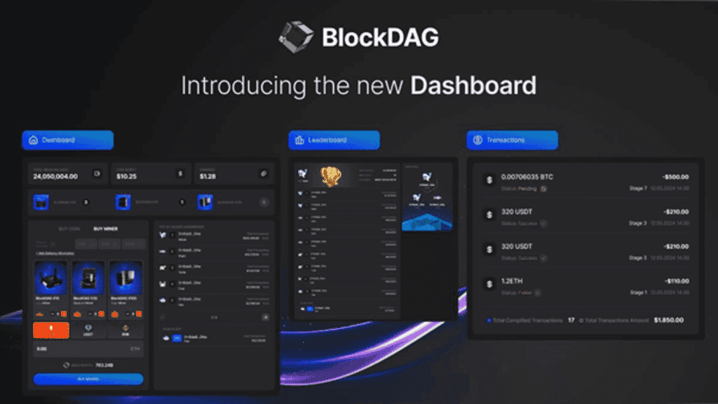 BlockDAG Dashboard Unveils Key Investors Amid Stellar Recovery & Bright HBR Outlook