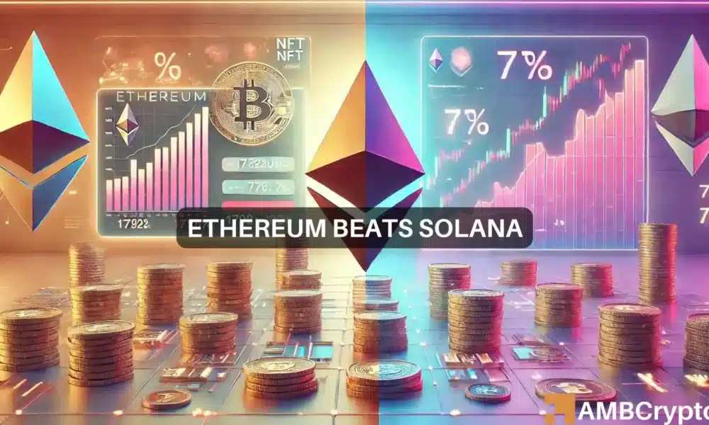 Ethereum Surpasses Solana in NFT Sales Even with a 7% Decline