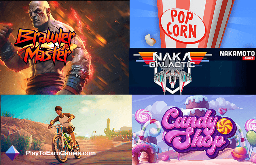 Las últimas joyas Web3 de Nakamoto Games: acción, aventura y ganancias te esperan en &#39;Brawler Master&#39;, &#39;Popcorn Pepper&#39;, &#39;Naka Galactic&#39;, &#39;Candy Shop&#39; y &#39;Cycle Stunts&#39;