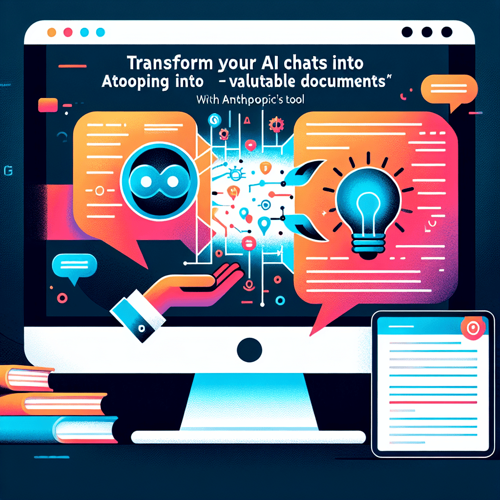 Transform Your AI Chats Into Valuable Documents with Anthropic's Innovative Tool