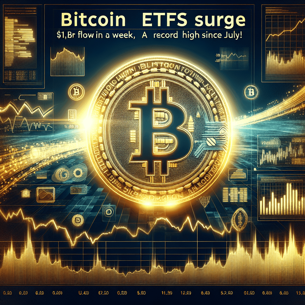 Bitcoin ETFs Surge: $1.1B Flow in a Week, a Record High Since July!