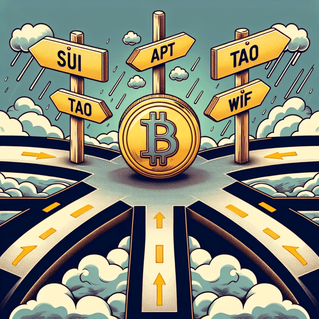 Investors may choose SUI, APT, TAO, & WIF over Bitcoin's uncertainty