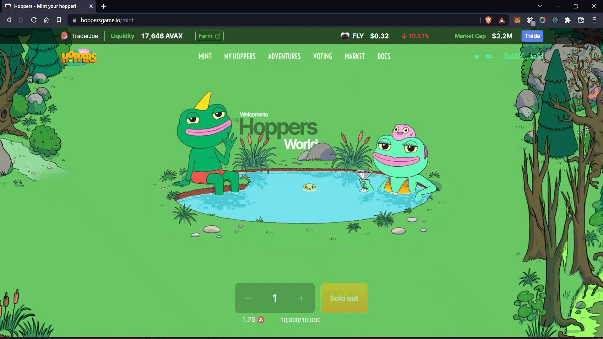 Hoppers Game NFT Game Hoppers Game es un juego inactivo en el que los jugadores apuestan sus Hopper NFT en diferentes aventuras para ganar $FLY.