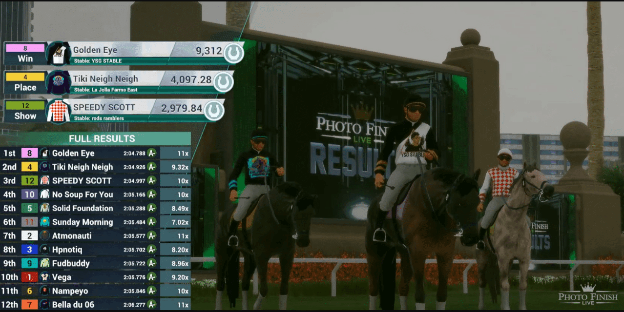Photo Finish LIVE es un juego de carreras de caballos virtuales en el que puedes competir contra otros propietarios de la vida real y crear generaciones de caballos descendientes únicos.