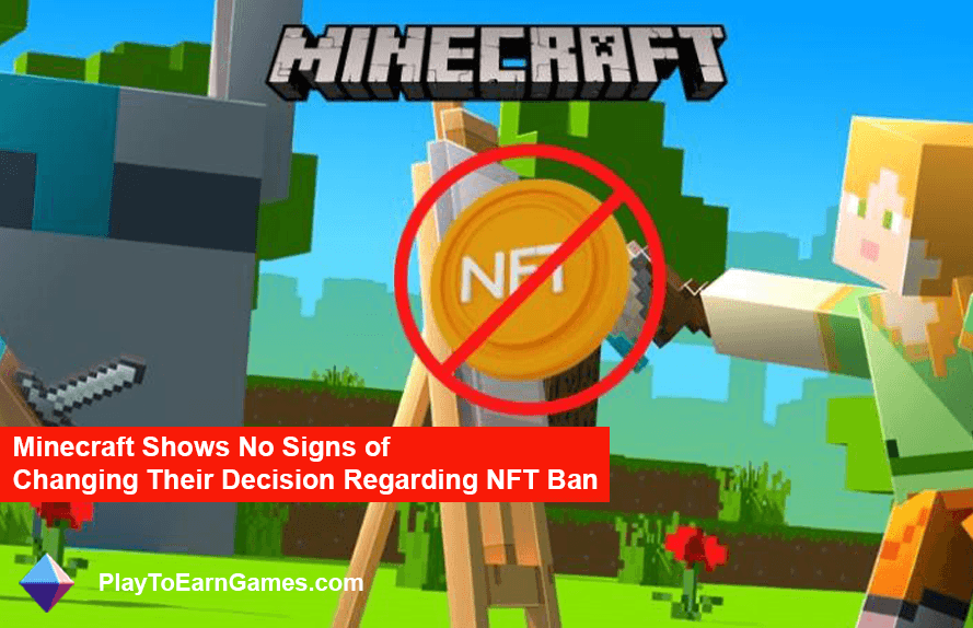Minecraft no reconsiderará la prohibición de NFT
