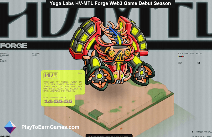 Temporada de debut del juego Yuga Labs HV-MTL Forge Web3